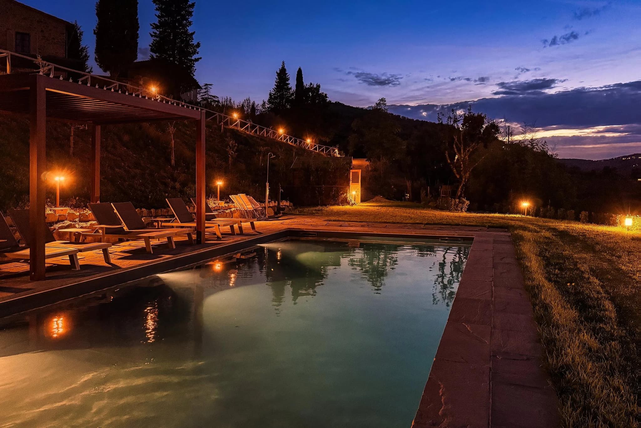 Pool evening