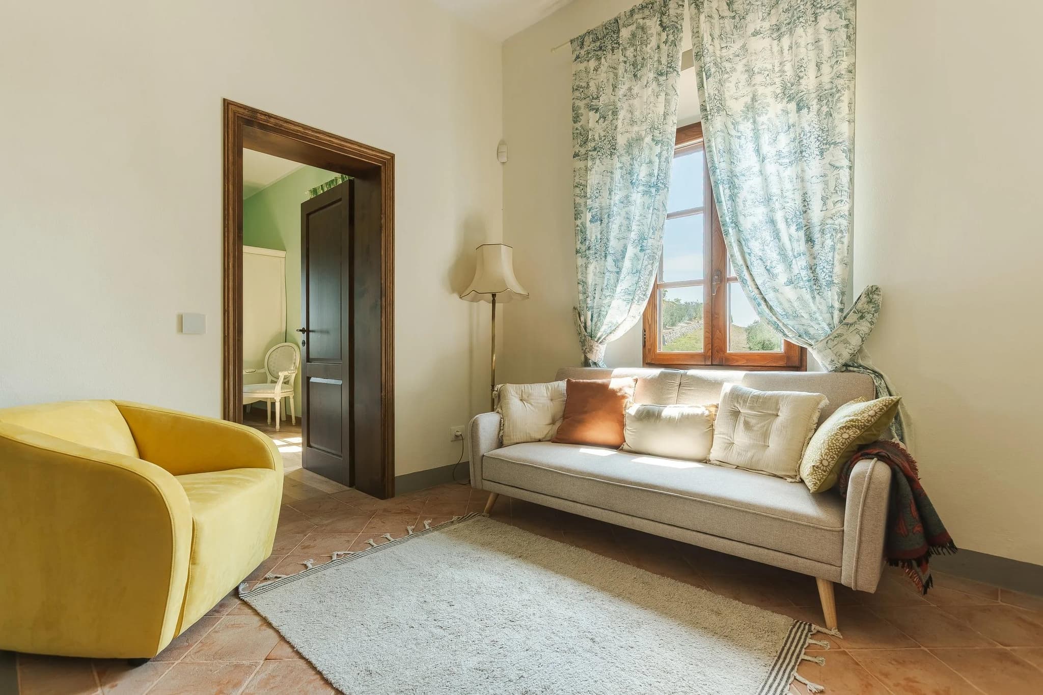 Upstairs living