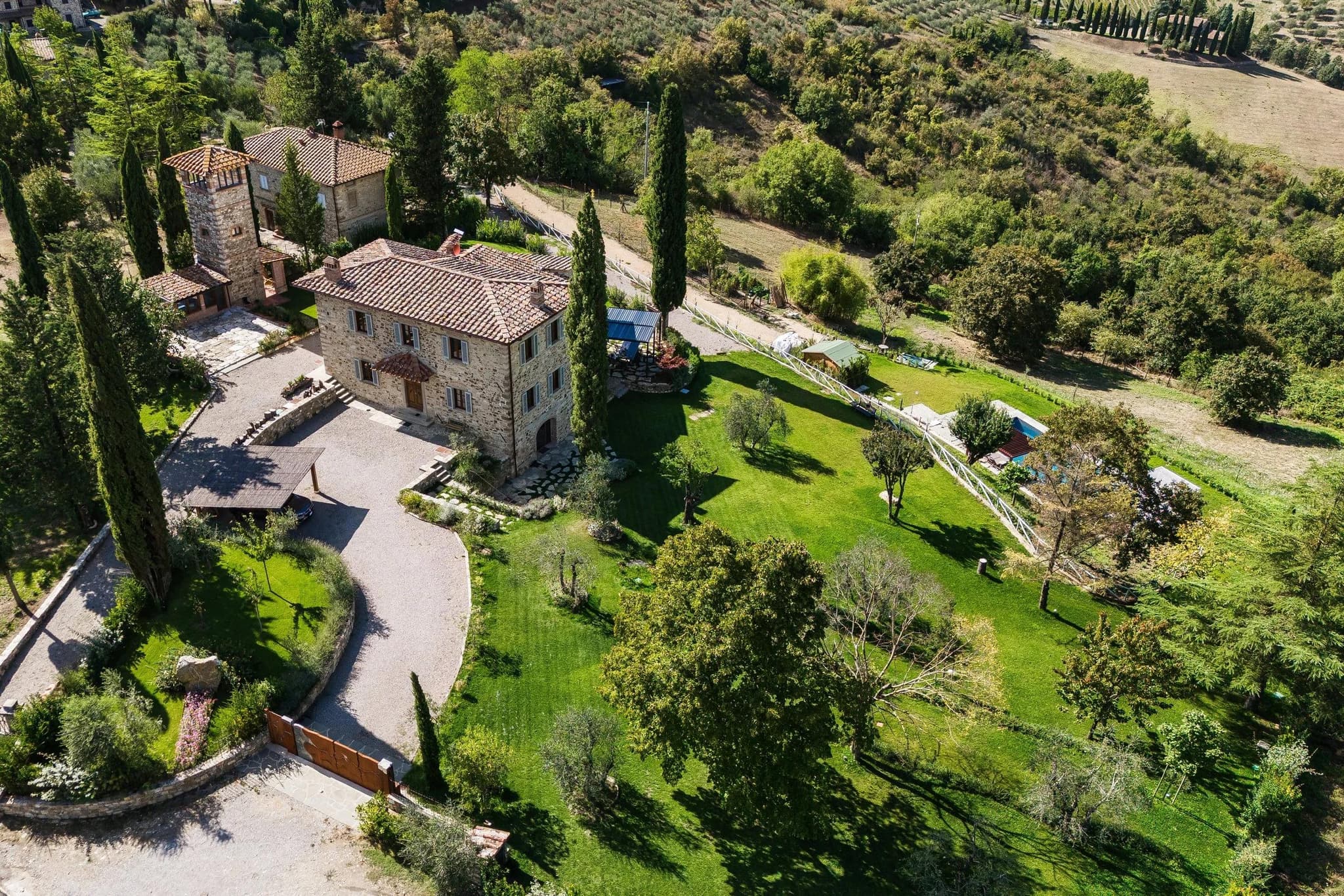 Villa birdseye view