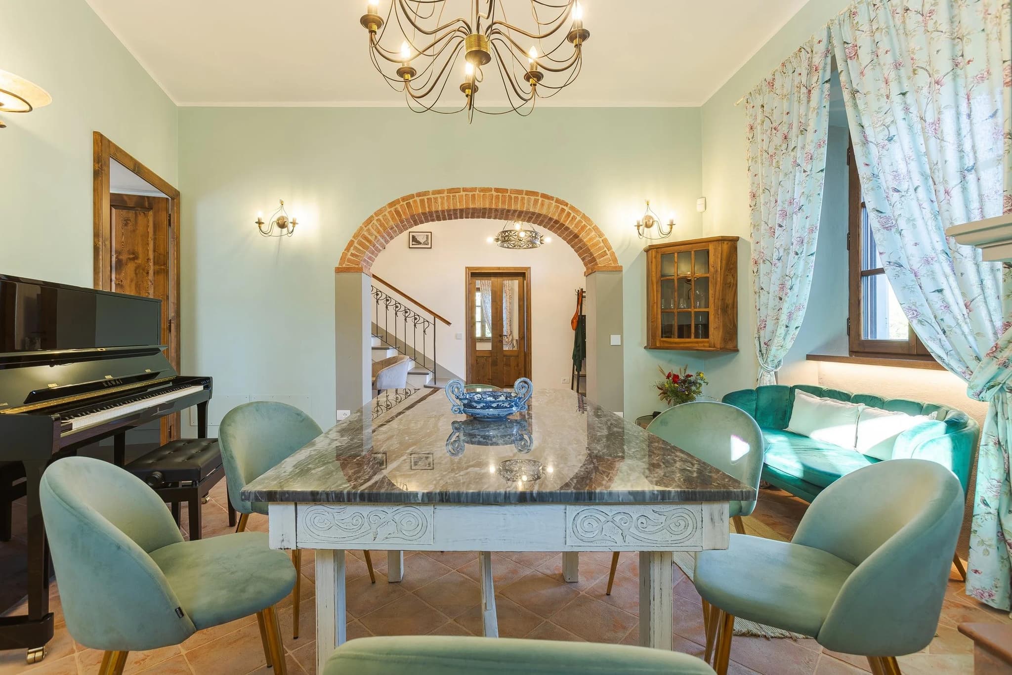Indoor dining detail